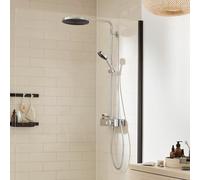 Hansgrohe Pulsify S SystÃšme de douche 260 1 jet, Ã©conomie deau (EcoSmart) avec ShowerTablet Select 400, chrome, 24221000 - 24221000