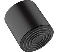 hansgrohe Pulsify S - Douche de tête économie d'eau 6 l/min (EcoSmart+), Douche pluie ronde (105mm), Pommeau de douche avec 1 type de jet pour montage au mur/plafond, Noir mat, 24132670
