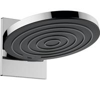 hansgrohe Pulsify S - Douche de tête économie d'eau 7,8 l/min (EcoSmart), Douche pluie ronde (260mm), avec bras de douche, Pommeau de douche avec 2 types de jet pour montage au mur, Chromé, 24151000