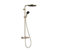 hansgrohe Pulsify S Puro set de douche 24237140 avec thermostat, 2 consommateurs, 8 l/min, bronze brossé