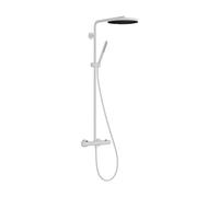 hansgrohe Pulsify S PURO Système de douche 260, 1jet, Ecostat Fine, douchette à main 1jet, 24222700, Couleur: Blanc mat