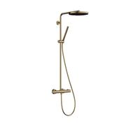 Hansgrohe Set de douche Pulsify S Puro 24222140, thermostat, 2 consommateurs, 11,2 l/min, bronze