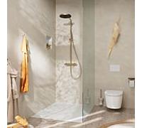 Hansgrohe Set de douche Pulsify S Puro 24222140, thermostat, 2 consommateurs, 11,2 l/min, bronze