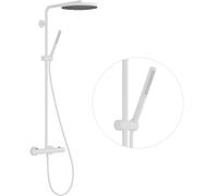hansgrohe Pulsify S PURO Système de douche 260, 1jet, Ecostat Fine, douchette à main 1jet, 24222700, Couleur: Blanc mat