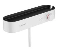 Hansgrohe Pulsify Select Mitigeur thermostatique de douche avec tablette de douche 40cm mat blanc 24360700