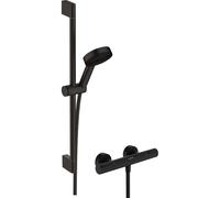 Hansgrohe Pulsify select s mitigeur thermostatique avec ensemble de douche à glissière 65cm - 105 3 jets m.noir 24272670