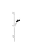 Hansgrohe Set de douche Pulsify Select S 24161700 – 3 jets, détente, barre 65cm, EcoSmart, blanc mat
