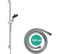 Hansgrohe Set de douche Pulsify Select S 24171000 – 3 jets Relaxation, barre 90cm, EcoSmart, chromé