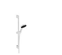 Hansgrohe Set de douche Pulsify Select S 24161700 – 3 jets, détente, barre 65cm, EcoSmart, blanc mat
