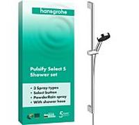 Hansgrohe Ensemble de douche Pulsify Select S 24170000 – 3 jets Détente, barre 90 cm, chromé
