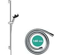 Hansgrohe Set de douche Pulsify Select S 24171000 – 3 jets Relaxation, barre 90cm, EcoSmart, chromé