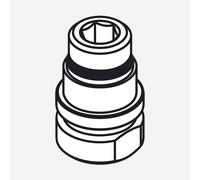 hansgrohe Raccord de flexible pour ShowerSelect Mitigeur thermostaique encastré, 92448000,