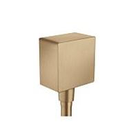 Hansgrohe Raccord de tuyau Axor 36732140 carré avec clapet anti-retour bronze brossé