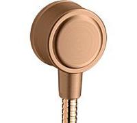 Hansgrohe Raccordement mural Fixfit 16884140 avec clapet anti-retour bronze brossé