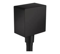 hansgrohe Raccord mural Fixfit Square avec clapet anti-retour, noir mat Quantité:1