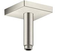 hansgrohe AXOR ShowerSolutions raccord de plafond, carré, 100mm, 26437800, Couleur: Acier inoxydable Optic
