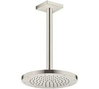 hansgrohe raccordement au plafond 26438800 300 mm, aspect acier inoxydable, carré