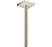 hansgrohe raccordement au plafond 26438820 300 mm, nickel brossé, carré