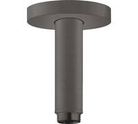 Hansgrohe Bras de douche plafond S 27393340 100 mm DN 15 noir brossé rosace ronde