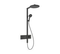 Hansgrohe Raindance alive ensemble colonne de douche - 300 2 jets EcoSmart therm. - Chrome noir brossé (anthracite) 24596340