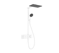 hansgrohe Raindance Alive Q système de douche 210/340 1jet EcoSmart avec ShowerSelect Comfort, 24581700, Couleur: Blanc mat
