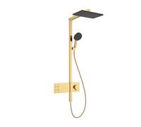 hansgrohe Raindance Alive Q système de douche 210/340 2jet EcoSmart avec ShowerSelect Comfort, 24591990, Couleur: Optique en or poli