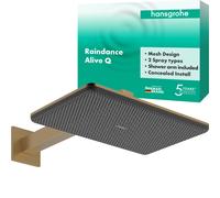hansgrohe Raindance Alive Q Douche de tête 210/340 2jet, avec bras de douche, 24550140, Couleur: Bronze brossé