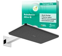 hansgrohe Raindance Alive Q Douche de tête 210/340 2jet EcoSmart, avec bras de douche, 24551000, Couleur: chrome