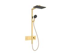 hansgrohe Raindance Alive Q système de douche 210/340 1-jet avec ShowerSelect Comfort, 24580990, Couleur: Optique en or poli