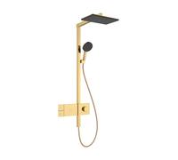 hansgrohe Raindance Alive Q système de douche 210/340 1-jet EcoSmart avec ShowerSelect Comfort, 24581990, Couleur: Optique en or poli