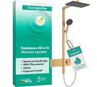 hansgrohe Raindance Alive Q système de douche 210/340 2jet EcoSmart avec ShowerSelect Comfort, 24591140, Couleur: Bronze brossé
