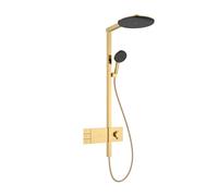 Système de douche hansgrohe Raindance Alive S 24596990 2 modes de pulvérisation économie d'eau avec ShowerSelect Comfort , EcoSmart, optique or poli