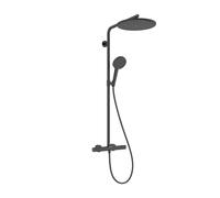 Système de douche Hansgrohe Raindance Alive S Puro 24592340 1 jet avec élément Ecostat, 12 l/min, chrome noir brossé