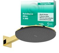 hansgrohe Raindance Alive S Douche de tête 300 2jets, 24540990, Couleur: Optique en or poli