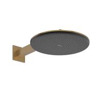 Hansgrohe Pommeau de douche Raindance Alive S 24540140 – 2 modes de jet, avec bras – Bronze brossé