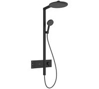 Hansgrohe Raindance Alive S ensemble de douche mural avec thermostat avec douche pluie noir 24596670