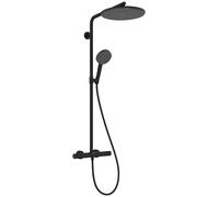 Hansgrohe Système de douche Raindance Alive S Puro 24592670 – Jet 2000, Ecostat, 12 l/min, noir mat