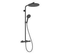 hansgrohe Raindance Alive S Puro Showerpipe 300 1jet EcoSmart+ avec élément Ecostat, 24594340, Couleur: Chrome noir brossé