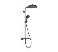 hansgrohe Raindance Alive S PURO système de douche 300 1-jet EcoSmart avec élément Ecostat, 24593340, Couleur: Chrome noir brossé