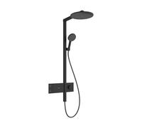 hansgrohe Raindance Alive S Système de douche 300 1-jet EcoSmart avec ShowerSelect Comfort, 24583670, Couleur: noir mat