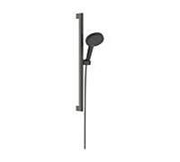 Hansgrohe Douche Raindance Alive Select S 125, 3 jets EcoSmart, Unica E PURO 65cm, Chrome noir brossé