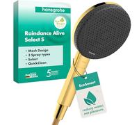 Hansgrohe Douchette à main Raindance Alive Select S 125 - 3 jets EcoSmart - Optique en or poli
