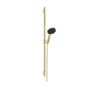 hansgrohe Raindance Alive Select S Set de douche 125 3-jet EcoSmart avec barre de douche Unica S PURO 90cm, 24603990, Couleur: Optique en or poli