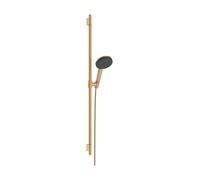 hansgrohe Raindance Alive Select S Set de douche 125 3-jet EcoSmart avec barre de douche Unica S PURO 90cm, 24603140, Couleur: Bronze brossé