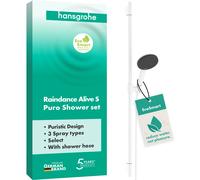 hansgrohe Raindance Alive Select S Set de douche 125 3jet EcoSmart avec barre de douche Unica S PURO 90 cm, 24603700, Couleur: Blanc mat
