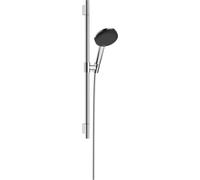 Hansgrohe Ensemble de douche Raindance Alive Select S — 3 jets, économie d'eau, barre 65 cm chromé