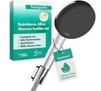 hansgrohe Raindance Alive Select S Set de support de douche 125, 3jet EcoSmart avec flexible de douche Designflex textile 160cm, 24611000, Couleur: chrome