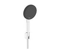 hansgrohe Raindance Alive Select S Set de support de douche 125, 3jet EcoSmart avec flexible de douche Designflex textile 160cm, 24611700, Couleur: Blanc mat