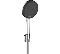 hansgrohe Raindance Alive Select S Set de support de douche 125, 3jet EcoSmart avec flexible de douche Designflex textile 160cm, 24611000, Couleur: chrome