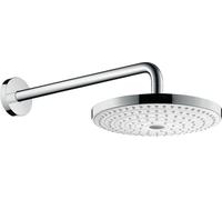 Hansgrohe Raindance douche à effet de pluie 24x24 cm circulaitre chrome-blanc 26466400